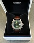 Seiko Prospex Alpinist Green Dial Brown Leather Strap Watch Spb121 New With Tag