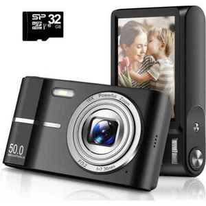 Digital# Camera 32GB# HD 1080P 50MP 2.4'' LCD Display Screen 16X Zoom Anti-Shake - Picture 1 of 27