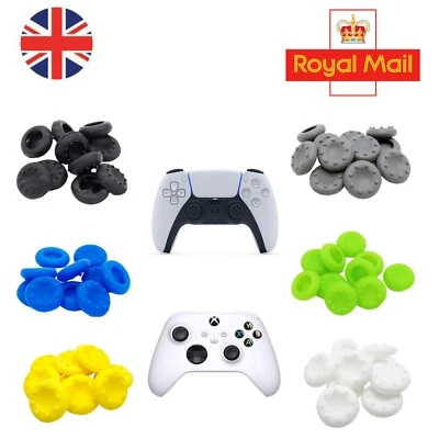 2x Thumb Grips Analog Stick Cap Cover for PS4 PS5 Xbox ONE Series X Controller - Image 1 of 4