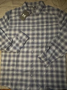 UNDER ARMOUR TRADESMAN FLEX FLANNEL L/S PLAID SHIRT SIZE XL MEN NWT $60.00 - Picture 1 of 5