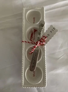 Mudpie Ceramic Mini Muffin Tops Home Made Merry & Bites With Spreader Mud Pie - Picture 1 of 6