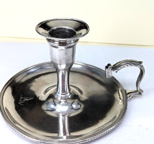 A large  1773 Georgian silver gotobed candlestick possibly by John Cox