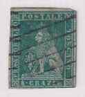Italy Tuscany Scott #6a 4Cr Stamp Used. Watermarked. CV $325