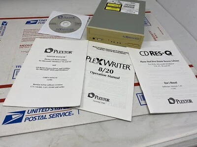 PLEXTOR PX-R820Ti Internal PLEXWRITER 8/20 SCSI CD-R-W Tested Clean Manual! Wow - Image 1 of 4