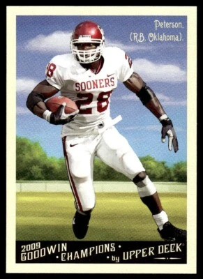 2009 Upper Deck Goodwin Champions Adrian Peterson Oklahoma Sooners #94 NM - Image 1 of 2