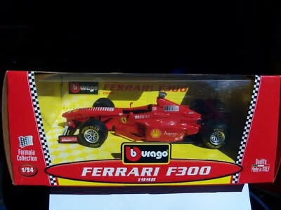  Formula UNO =6503=-Burago 1-24--FERRARI - F 300 - del 1998 "M. Schumacher" -MB- - Immagine 1 di 2