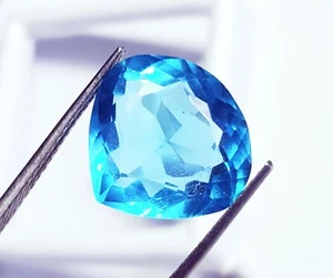 Brazilian Aquamarine Pear Cut 10.75 Ct Certified Loose Gemstone With Free Gift - Picture 1 of 7