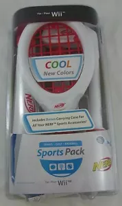 Paquete deportivo Nerf Wii tenis golf béisbol sellado con estuche - Imagen 1 de 2