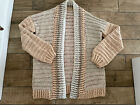 HOME MADE CHUNKY KNIT CARDIGAN JACKET ONE SIZE 12 14 16 18