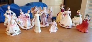 Auswahl Royal Albert Old Country Roses China Victorian Girl/Musical Angel Figuren - Bild 1 von 94