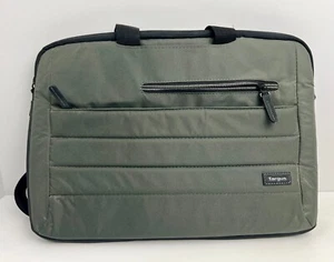 Targus Laptop Messenger Bag Slim Bag Olive Great for Macbook - Picture 1 of 8