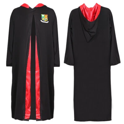 VESTIDO DE MAGO ADULTO DISFRAZ LIBRO MUNDIAL DÍA ESCUELA UNISEX HOMBRE MUJER VESTIDO ELEGANTE Foto 1 de 4