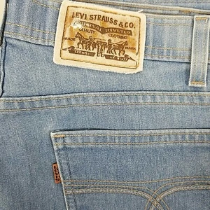 Levi's Strauss Action Jeans 38 X 30 - Blue Jeans Vintage Made In USA - Picture 1 of 12