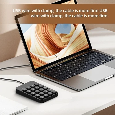 USB Numeric Keypad with Slim Profile for Efficient Numerical Data Input - Image 1 of 4