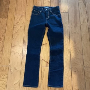 Old Navy Girls Straight Leg Jeans Size 12 Slim Adjustable waist ~ EUC - Picture 1 of 11
