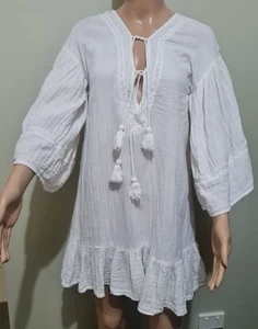 Spell & The Gypsy Dress Relaxed Fit Organic Cotton Dress Size xxs (6-10) - Picture 1 of 8