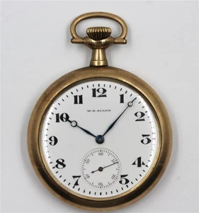 1913 Waltham 17J 225 WH Allen Private Label 16s Gold Filled Pocket Watch *Repair - Picture 1 of 5