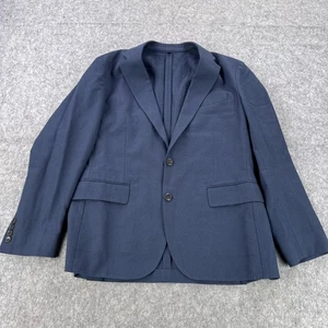 J.Crew Ludlow Blazer Herren 40 S Navy Moon Wolle Baumwolle Slim Sport Mantel Zwei Knopf - Bild 1 von 14