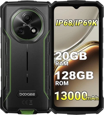 DOOGEE Fire5 Pro Rugged Smartphone Android 15, Batteria 13000Mah Telefono Indist - Immagine 1 di 4