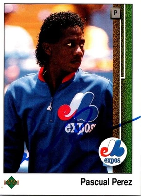 1989 Upper Deck - Pascual Perez #498 AUTO AUTOGRAPHED SIGNED - Image 1 of 2