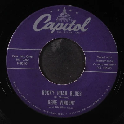 GENE VINCENT: rocky road blues / yes i love you, baby CAPITOL 7" Single 45 RPM - Image 1 of 2