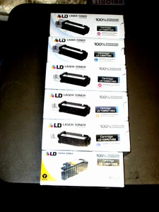 LD Laser Tonerkartuschen - Hohe Reichweite - 4 Farben - Gelb, Cyan, Schwarz, Magenta - Bild 1 von 2
