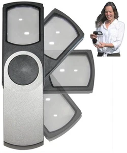 Premium Pocket Magnifying Glass with LED Light 3X; Small Hand Held Lighted Ma... - Picture 1 of 6