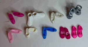 Barbie Doll Shoes -  9 Pair - Sneakers, Sandals, Heels - Lot C - Picture 1 of 2