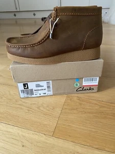 Clarks Hombres Botas Talla UK 6.5 G Calce Ancho Wallabee Evo Bota Informal Tobillo Cuero - Imagen 1 de 21