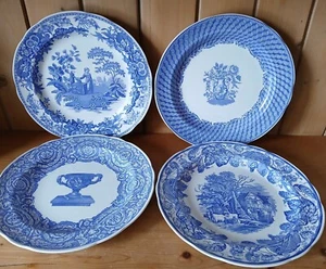 Platos de Cena Colección Habitación Azul Spode De Colección 4 Diseños Varios 10" EXCELENTE - Imagen 1 de 10