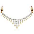 2 Karat Senco Gold schillernde 14K Gold Diamant Halskette für Frauen