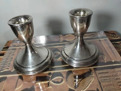 Juego de 2 candelabros Preisner Sterling 3,5" - V35 Foto 1 de 4