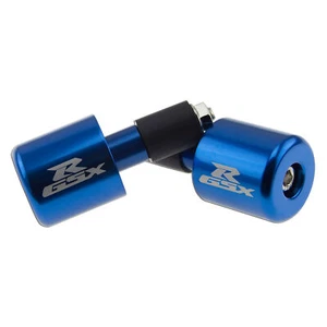 Weight Slider Etched Blue For Suzuki GSXR Handle Bar End CNC GSXR Engraved Stop - Picture 1 of 2
