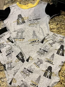 Star Wars Short Sleeve Darth Vader Pajamas - Unisex Kids Size 10 - Picture 1 of 4