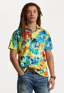 NWT Polo Ralph Lauren Big & Tall ABSTRACT PAINTED FLORAL PRINT Mesh Knit Shirt - Picture 1 of 5