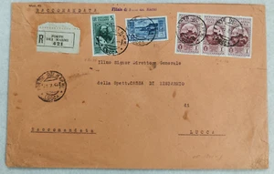 regno raccomandata garibaldi 5 lire 1,75 lire 1/7/1932 forte dei marmi lucca - Imagen 1 de 7