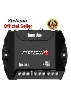 Stetsom Iron Line IR400.4 400 Watts RMS 2 Ohms 4 Channels Digital Amplifier