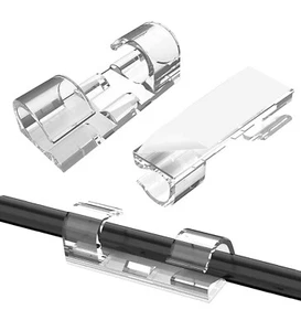 40 clips adhesivos para cables organizadores de cables gestión de cables - Imagen 1 de 4