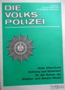 DIE VOLKS-POLIZEI 7 - 1984 Zeitschrift für Angehörige der Deutschen VoPo DDR ABV - Picture 1 of 2