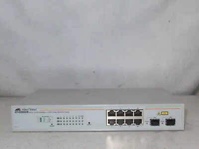 Allied Telesis  AT-GS950/8 10/100/1000 Mbps + 2 SFP Combo Ethernet Switch - Image 1 of 4