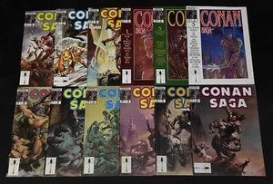 CONAN SAGA MAGAZINE LOT #7,8,9,10,11,12,13,15,16,17-19 MARVEL COMICS 1987-1988 - Picture 1 of 13