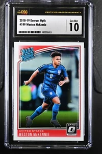 2018 Panini Donruss 199 Weston Mckennie Optic CSG 10 - Picture 1 of 2