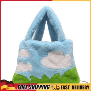 Modische Damen-Schulterhandtasche, niedliche Taschen mit Griff oben, flauschig f - Bild 1 von 5