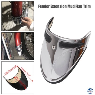 Extensión de guardabarros delantero cromado apto para Harley Dyna Softail Foto 1 de 4