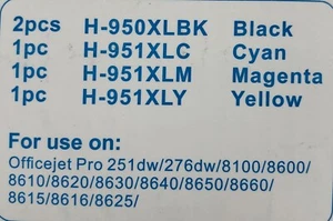 Multi-Pack Ink Cartridge for use on Officejet Pro - Picture 1 of 2