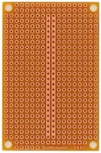 ICB-288V, Matrix Board FR1 with 1mm Holes 2.54 x 2.54mm Pitch, 72 x 47 x 1.6mm - Picture 1 of 1