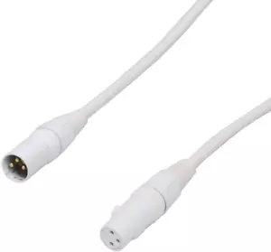 Audio2000'S E80103 3-Feet Xlr-Female to Xlr-Male White Color Balanced Pro-Audio - Picture 1 of 12