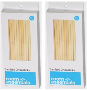 100 Pairs Single Use Bamboo Chopsticks Chinese Food Wooden Disposable Skewer Eco - Picture 1 of 3