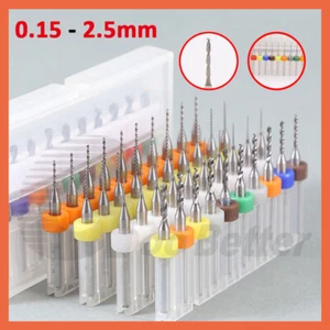 10 PCS Solid Carbide PCB CNC Micro Drill Bits Milling Various Sizes - Picture 1 of 34