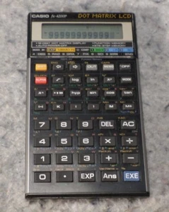 Casio Calculadora Científica fx-4200P 10 Dígitos Matriz de Puntos LCD De Colección (C13B4) - Imagen 1 de 6